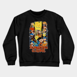 Dungeons and Edds - RPG 90s Animation Crewneck Sweatshirt